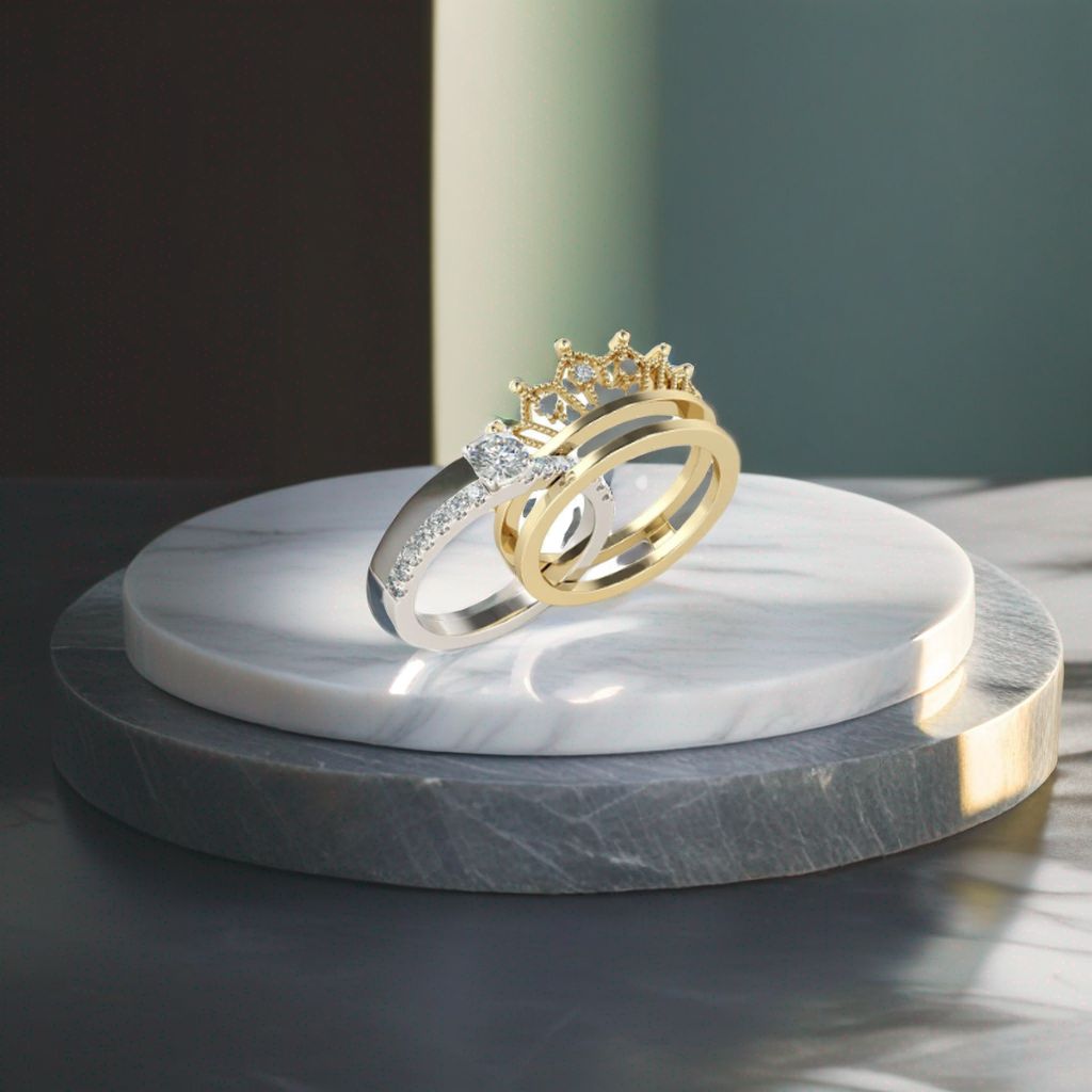 Golden Silver Fusion Ring