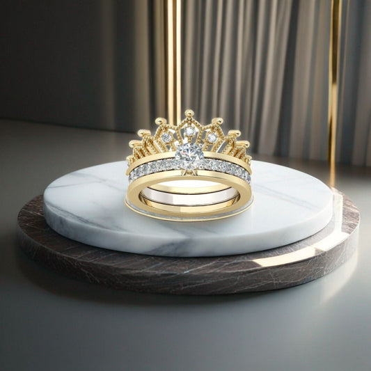 Golden Silver Fusion Ring